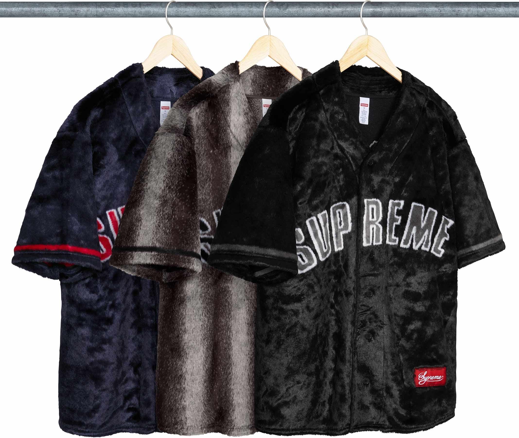 Faux Fur Baseball Jersey